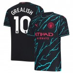 Günstige Fußballtrikots Manchester City Grealish 10 3rd trikot 2023-24 Kurzarm